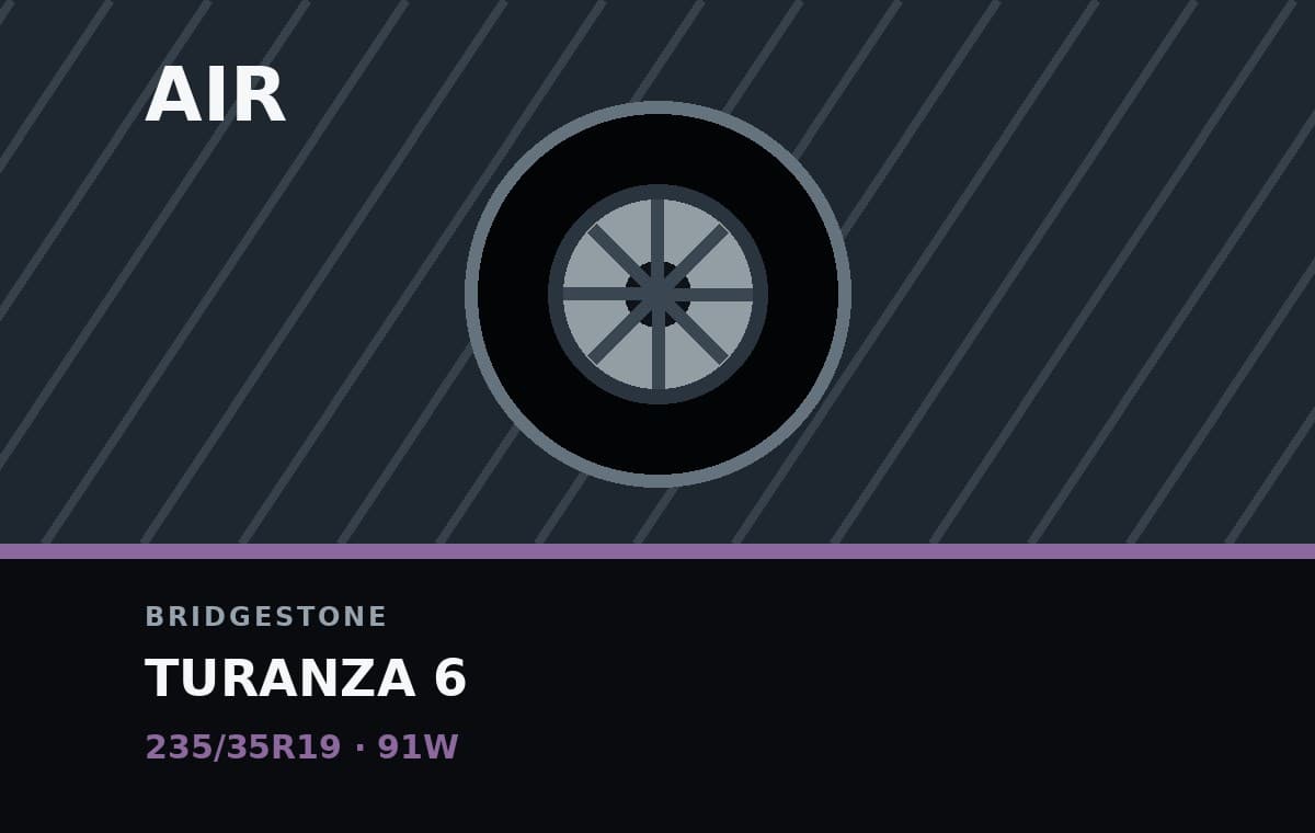 Bridgestone Turanza 6 235/35R19