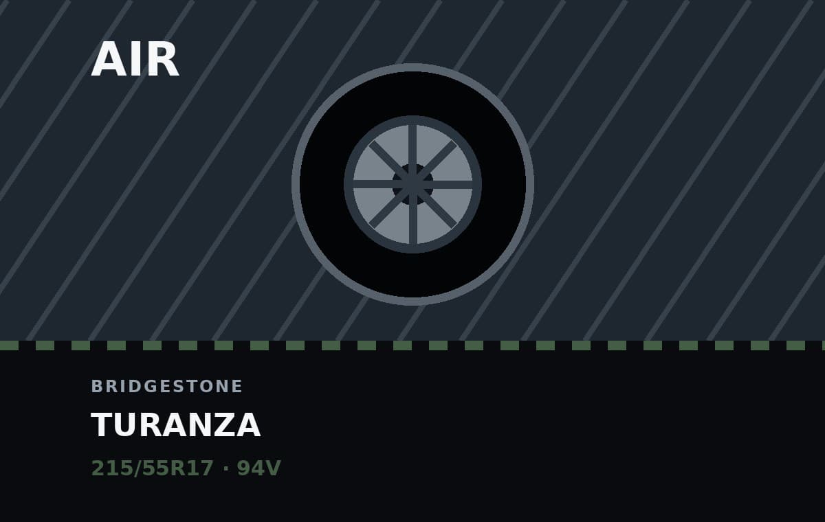 Bridgestone Turanza (gebruikt) 215/55R17
