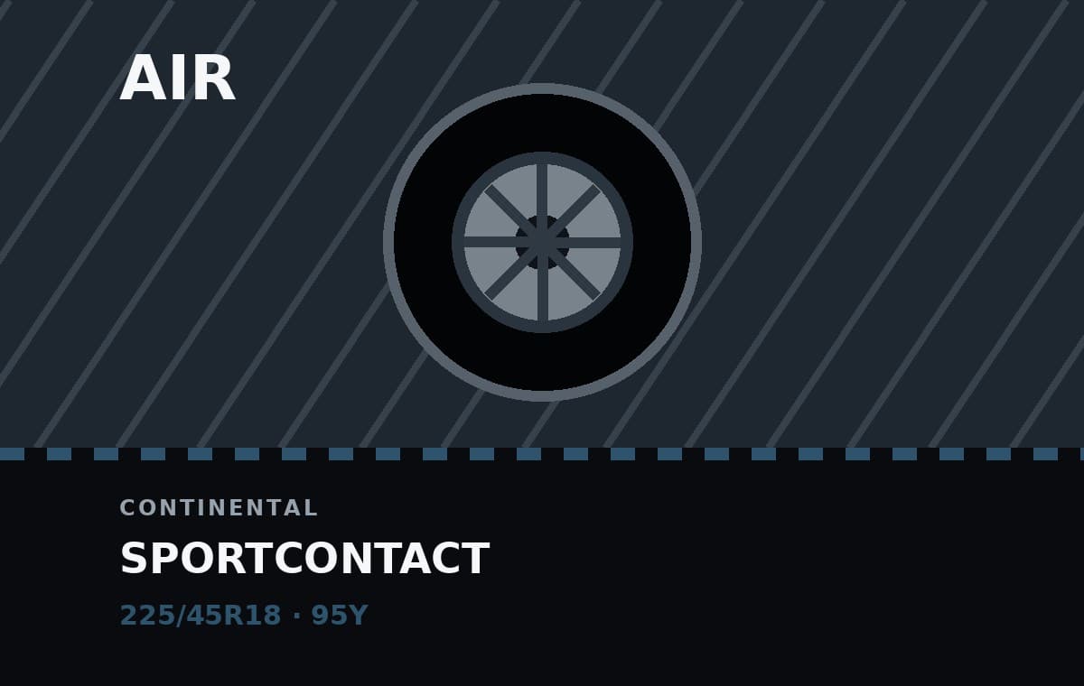 Continental SportContact (gebruikt) 225/45R18