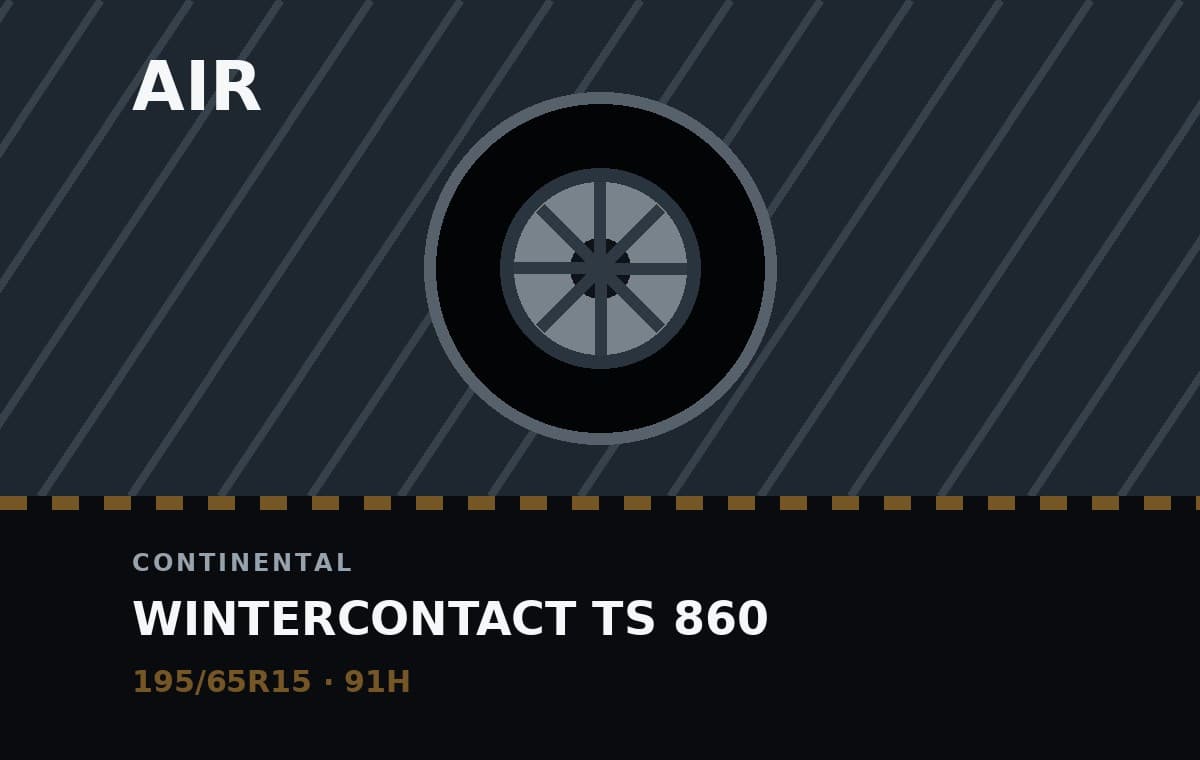 Continental WinterContact TS 860 (gebruikt) 195/65R15