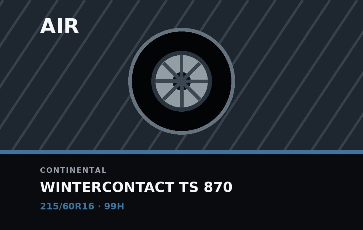 Continental WinterContact TS 870 215/60R16