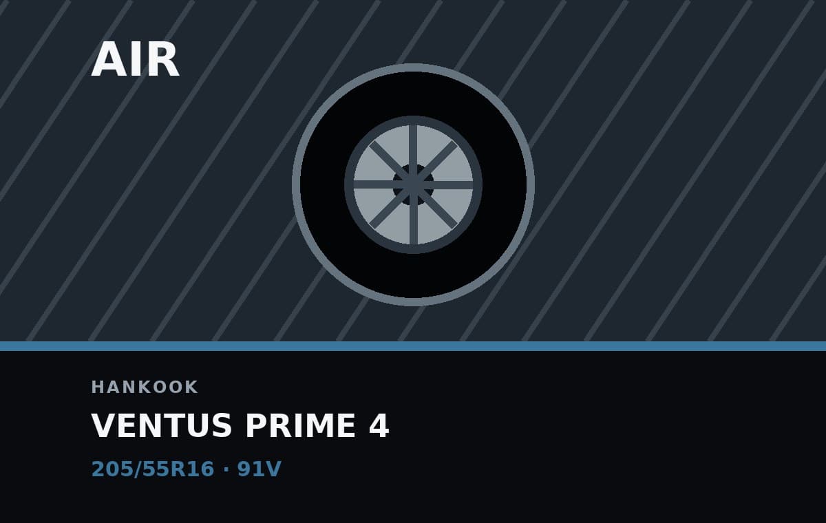 Hankook Ventus Prime 4 205/55R16