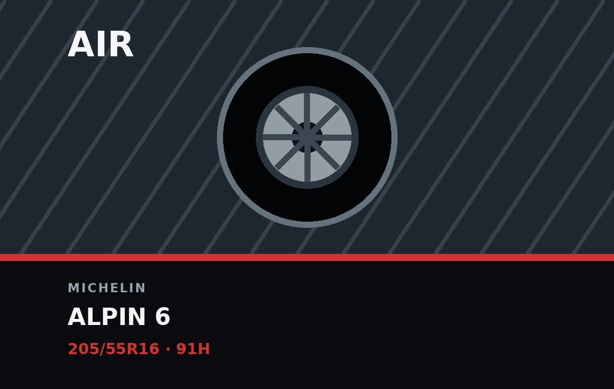 Michelin Alpin 6 205/55R16